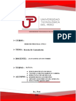 Derecho de Contradicción: Derecho Procesal Civil I