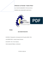 Universidad Autónoma "Tomas Frías": Facultad de Ingeniería Tecnológica Carrera de Ingeniería Mecánica