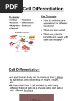 NOTES - 10.4 Cell Differentiation