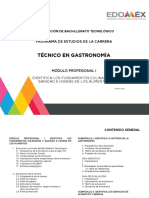 Módulo I Técnico en Gastronomía