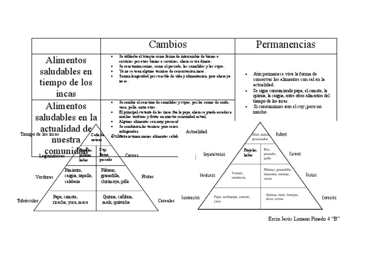 Cambios y permanencias en la alimentación | PDF | Alimentos | Comida y ...