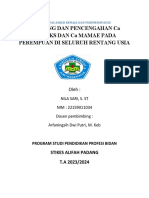 Makalah Tentang Skrining Dan Pencengahan Ca Serviks Dan Ca Mamae Pada Perempuan Di Seluruh Rentang Usia