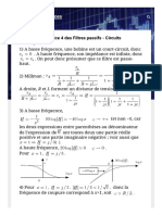 Solutions D'exercice 4 Des Filtres Passifs - Circuits Électriques - 1683872052051 PDF