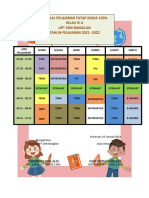 Jadwal Pelajaran PTM 100%