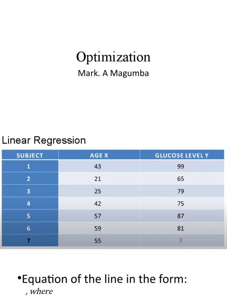 Chapter 6 Optimization | PDF | Mathematical Optimization | Linear ...