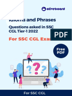 Idioms for SSC CGL Tier - 2 Free e-book