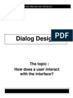 Direct Manipulation Dialog Design