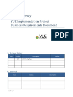 D D New Jersey VUE Implementation Project Business Requirements Document