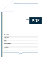 Functional Specification Iteration