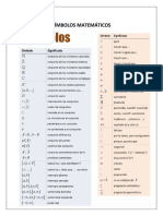 Símbolos Matemáticos