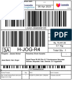 H-JOG-R4 3A: Pengirim: Jawara Sticker Penerima: Erwin Susanto