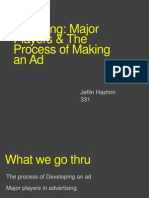 Advertising: Major Players & The Process of Making An Ad: Jeflin Hashim 331