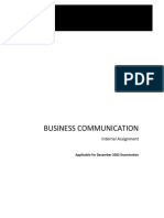 Final Assigment Business Communication Dec2022