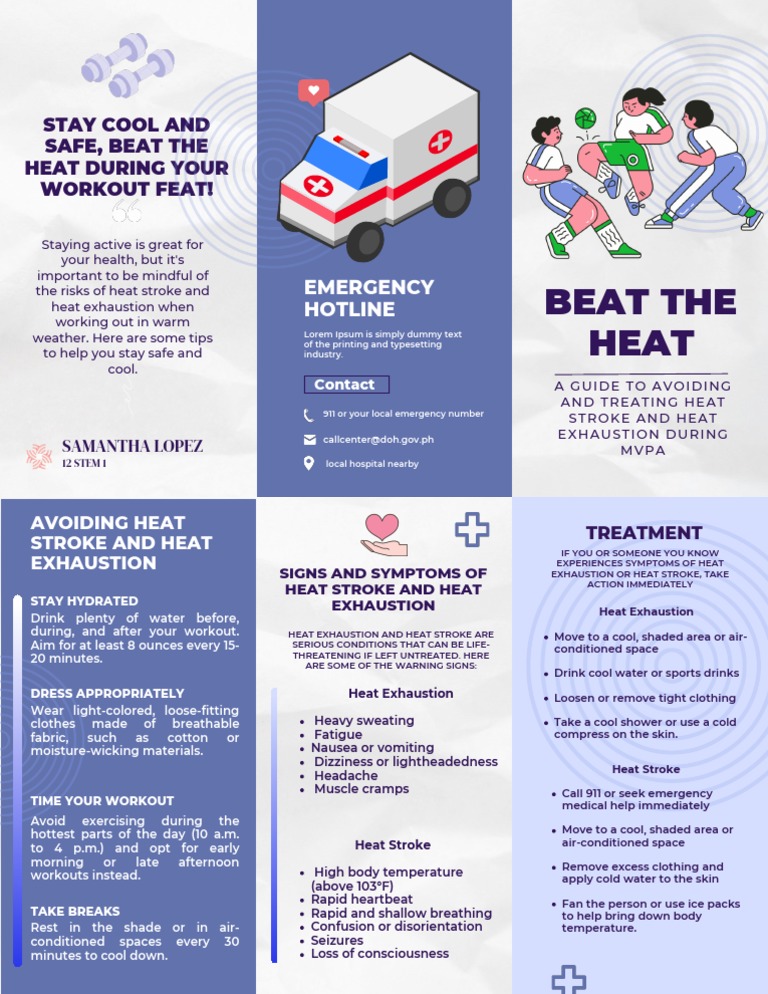 Stay Safe and Beat the Heat | PDF | Hyperthermia | Human Diseases And ...