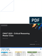 CMAT 2023 Critical Reasoning Master Class With Anno