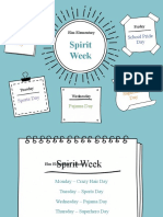 Spirit Week Calendar