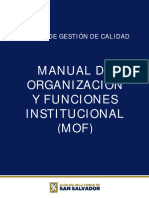 Manual de Organizaciones y Funciones 2020 2