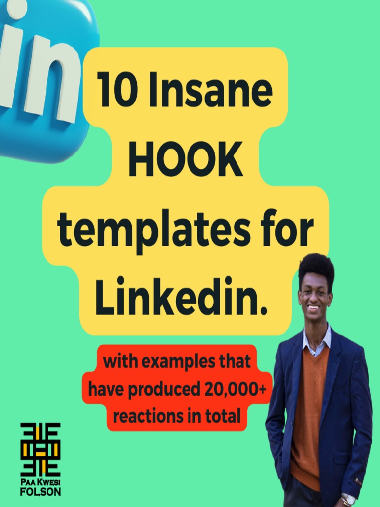 10 Insane LinkedIn Hook Templates | PDF