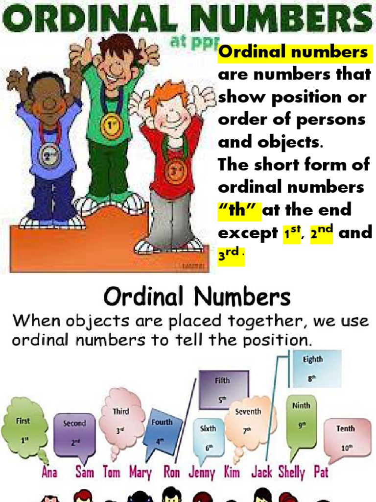 Understanding Ordinal Numbers for Grade 1 | PDF