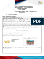 Activities guide and evaluation rubric - Unit 1 - Task 2 - Looking for a destination (2)
