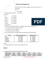 Contoh Kasus Budget Kas