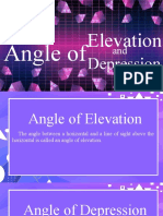 Angle of Elevation and Depression