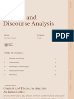 Content and Discourse Analysis PDF
