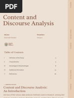 Content and Discourse Analysis PDF