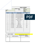 Expense Format For Marketing