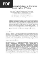 Remote Sensing Techniques in Olive Farms in Arid Regions of Tunisia