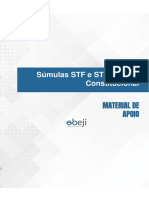 EBEJI Sumulas STF e STJ 2019 Direito Constitucional 14022023