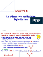 Chapitre 5 - Géométrie Moléculaie - Hybridation - Version Complète PDF