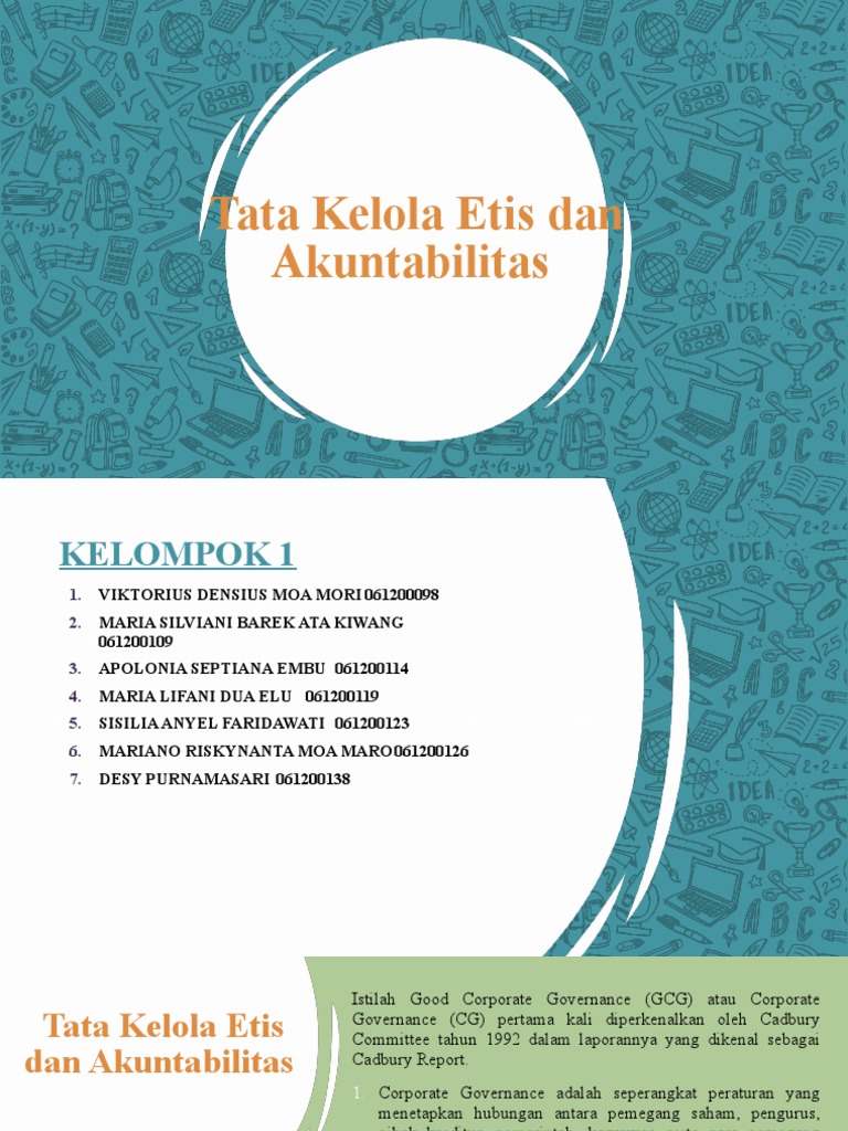 Tata Kelola Etis dan Akuntabilitas Perusahaan | PDF | Karier ...