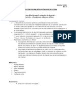 Preparación de Una Solución Por Dilución PDF