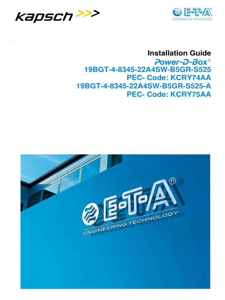 KCRY74AA - 75AA S525 Installation Guide - 150211 - Ia V01.01 | PDF ...