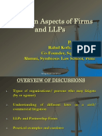 Litigation Aspects of Firms and LLPs - SLS, Pune