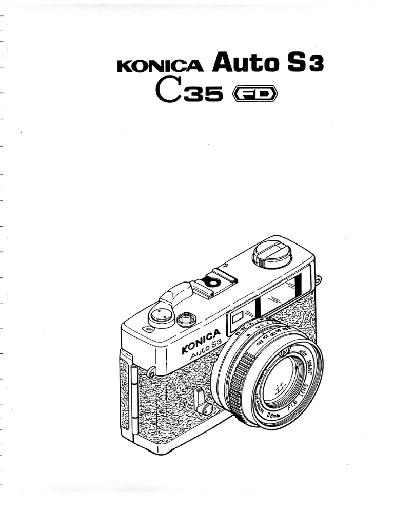 Konica Auto s3 and C35 FD Service Manual | PDF
