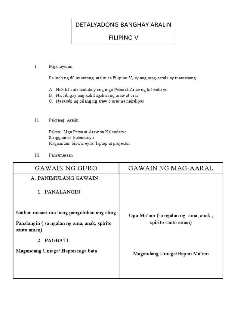 Detailed Lesson Plan Final | PDF