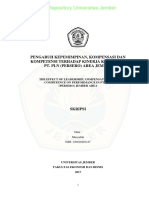 The Effect of Leadership, Compensation, and Competence On Performance in PT - PLN (Persero) Jember Area