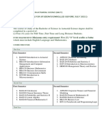 BS Actuarial Science Old Curriculum Overview