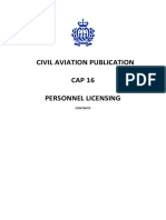 CAP 16 Personnel Licensing Guide