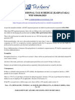 Amended Professional Tax Schedule