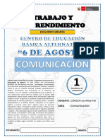 2DO - MÓDULO DE APRENDIZAJE DE COMUNICACIÓN 1 - Narración Oral de Relatos Populares