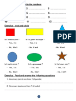 Read and write numbers exercise worksheet