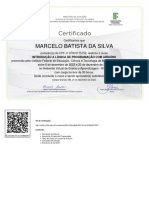 Introdução À Lógica de Programação Com Arduino Turma 20222-Certificado de Conclusão Do Curso 16285 PDF