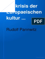 Pannwitz Rudolf Die Krisis Der Europaeischen Kultur PDF