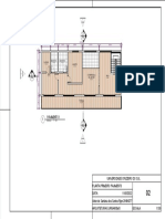 Planta do primeiro pavimento de residência com distribuição de ambientes