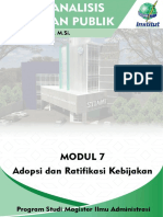 Modul Analisis Kebijakan Publik 7 PDF