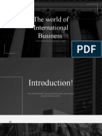 The World of International Business: Here Is Where Your Presentation Begins