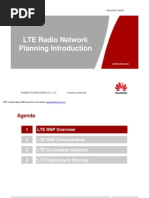 11 LTE Radio Network Planning Introduction